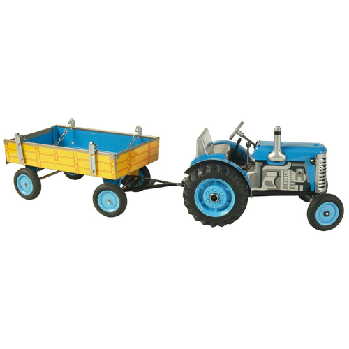 Traktor Zetor s valníkem modrý – plastové disky