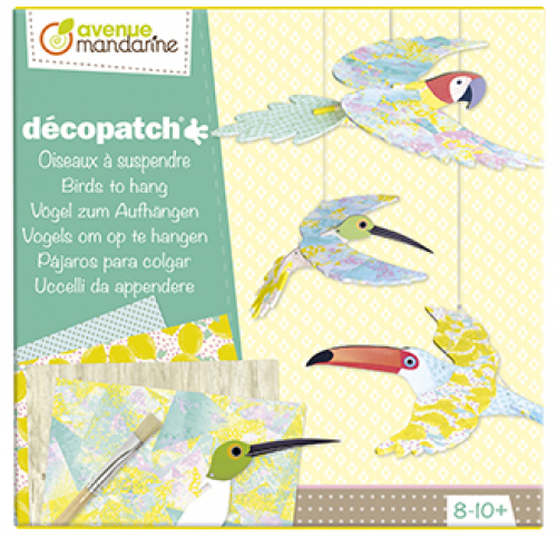 Velký kreativní box Decoupage ptáci, Avenue Mandarine
