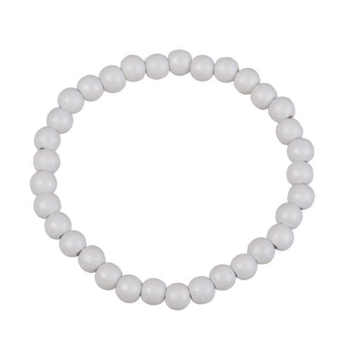 Perleťový náramek – bílý