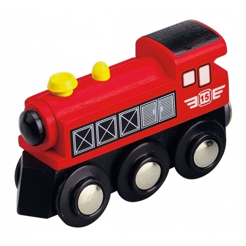 Parní lokomotiva – červená