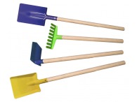 Velká sada nářadí – lopata, hrábě, rýč, motyka