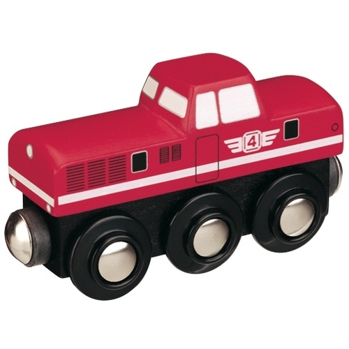 Dieselová lokomotiva – červená