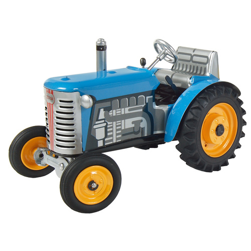 Traktor Zetor modrý – žluté kovové disky