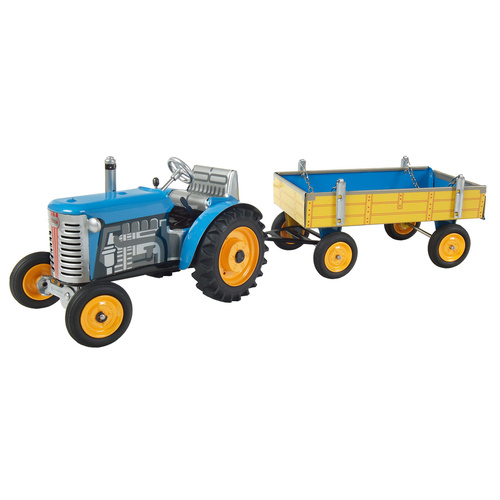 Traktor ZETOR s valníkem modrý – kovové disky